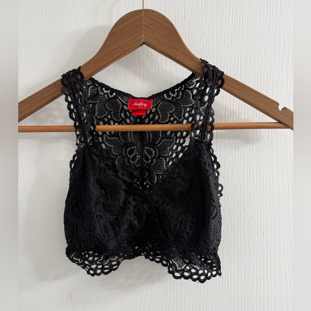 Daytrip Black Lace Racerback Bralette